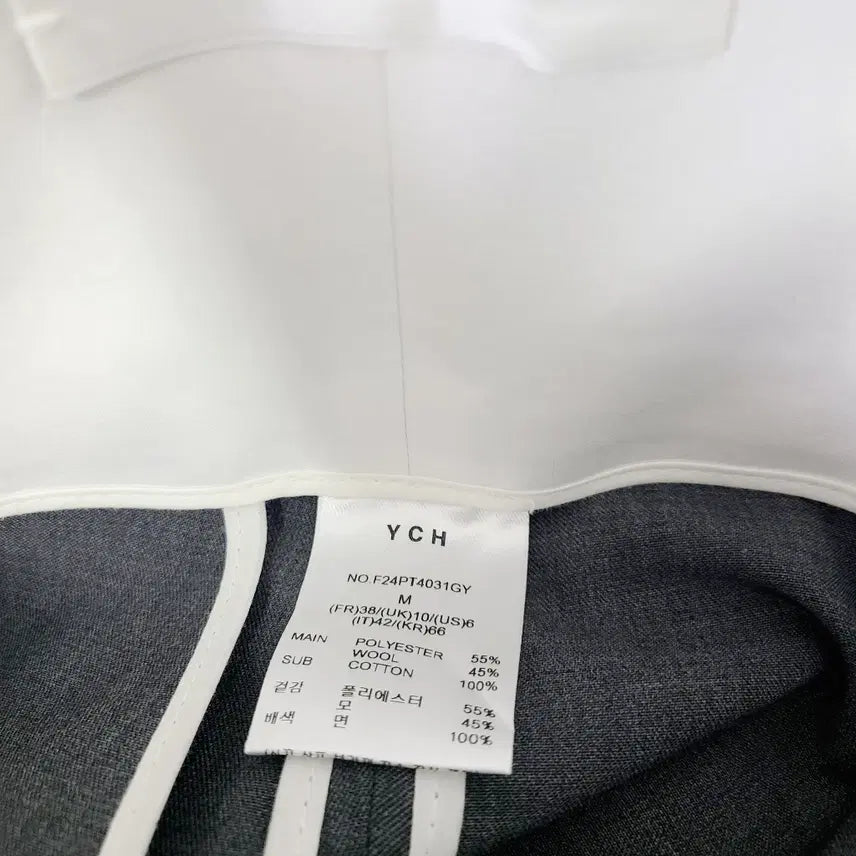 [BUNJANG] YCH High Waist Wool Bermuda Pants Gray M / YCH 와이씨에이치 하이웨스트 울 버뮤다 팬츠 그레이 M