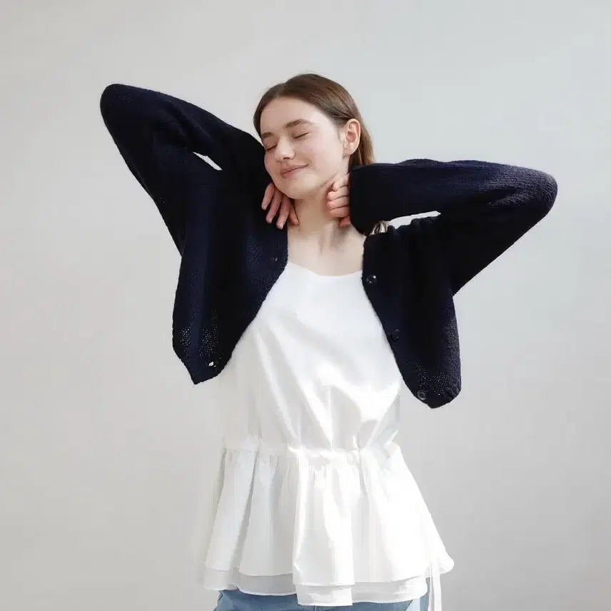 [BUNJANG] Wearest Sheer Bustier Layered Blouse / wearest 쉬어 뷔스티에 블라우스 레이어드 블라우스
