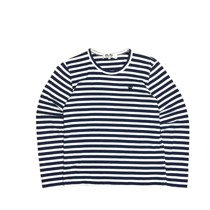 [SOLD OUT] 꼼데가르송 네이비 스트라이프 미니 하트 롱슬리브 긴팔
