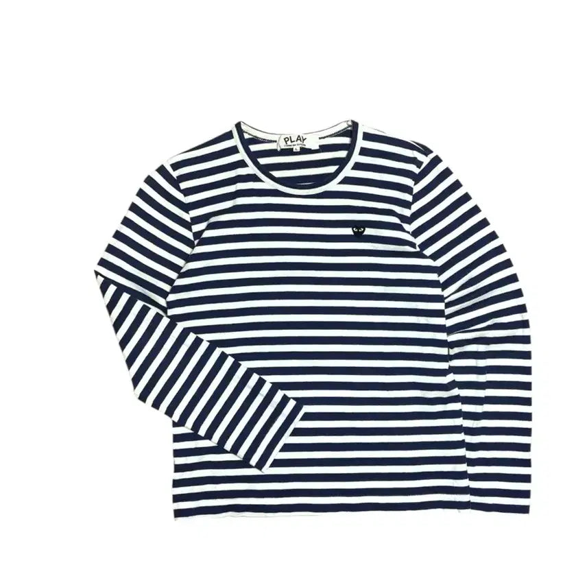 [SOLD OUT] 꼼데가르송 네이비 스트라이프 미니 하트 롱슬리브 긴팔