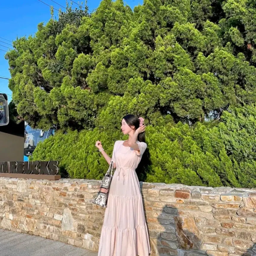 [BUNJANG] Meiyun Tiered Maxi Dress / 메이윤 캉캉 롱원피스