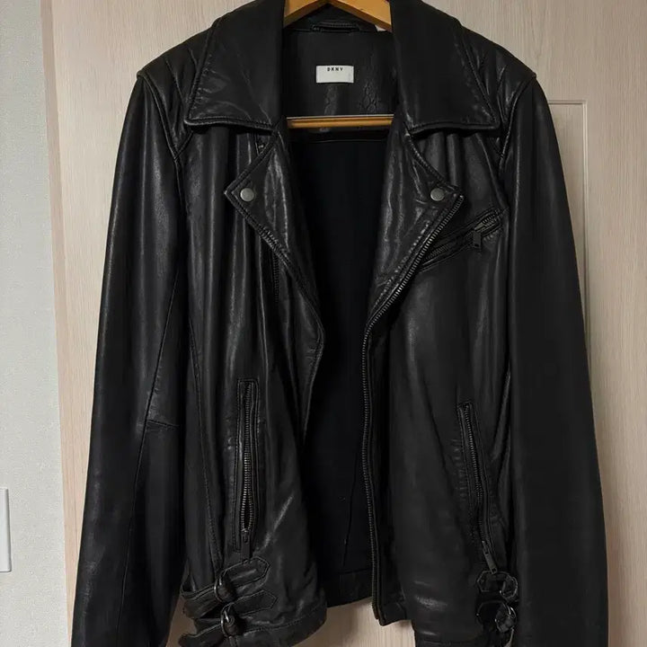 [BUNJANG] DKNY Lambskin Leather Rider Jacket / dkny 레더 라이더 자켓 (램스킨)