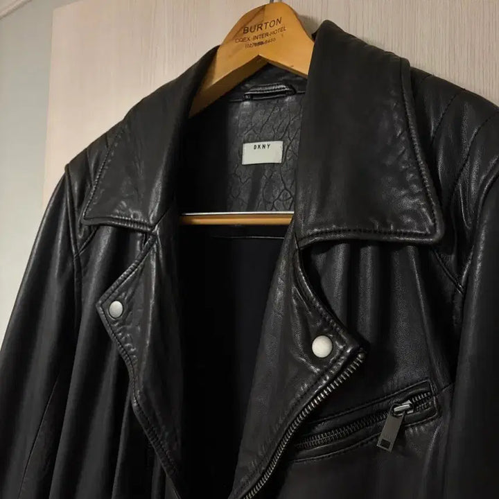 [BUNJANG] DKNY Lambskin Leather Rider Jacket / dkny 레더 라이더 자켓 (램스킨)