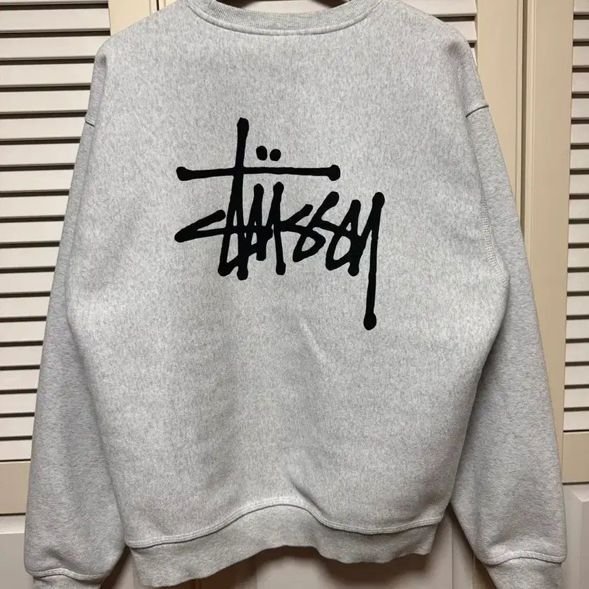 [BUNJANG] Stussy Basic White Sweatshirt / 스투시 베이직 맨투맨 흰색