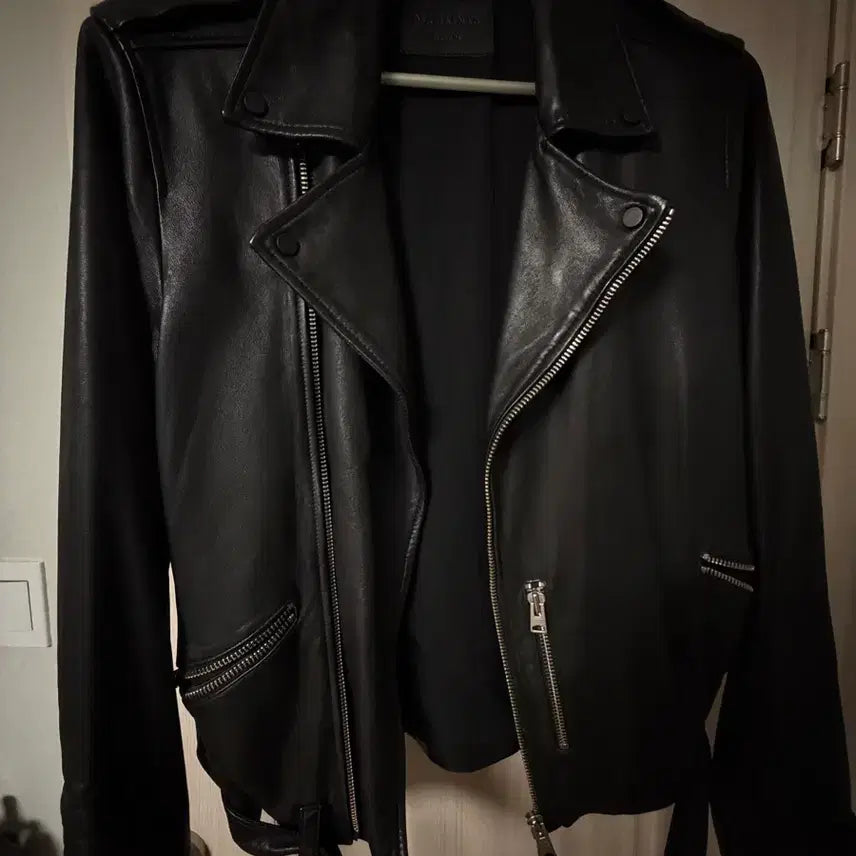 [BUNJANG] AllSaints Black Leather Rider Jacket / 올세인츠 블랙 가죽 라이더 자켓