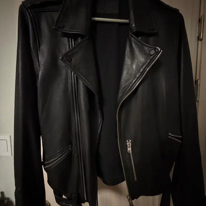 [BUNJANG] AllSaints Black Leather Rider Jacket / 올세인츠 블랙 가죽 라이더 자켓