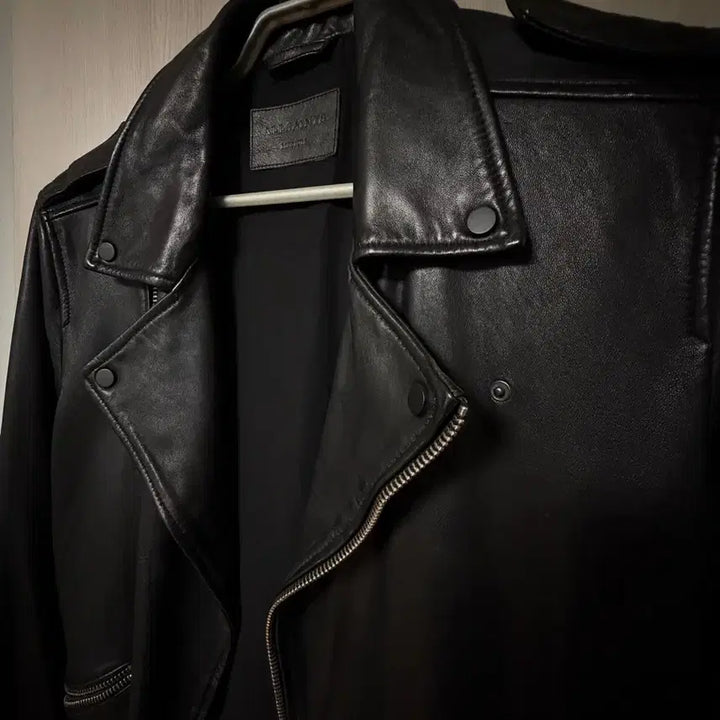 [BUNJANG] AllSaints Black Leather Rider Jacket / 올세인츠 블랙 가죽 라이더 자켓