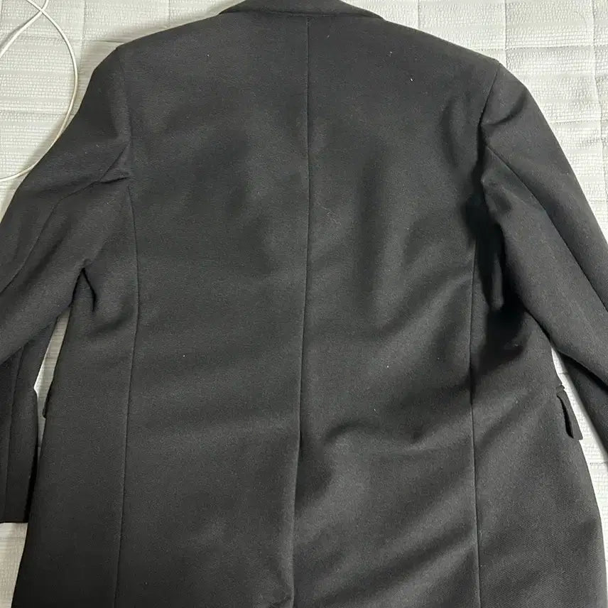[BUNJANG] NUNBLANK Semi-Overfit Jersey Blazer Black (M) / 넌블랭크 세미 오버 핏 저지 블레이저 블랙 m사이즈