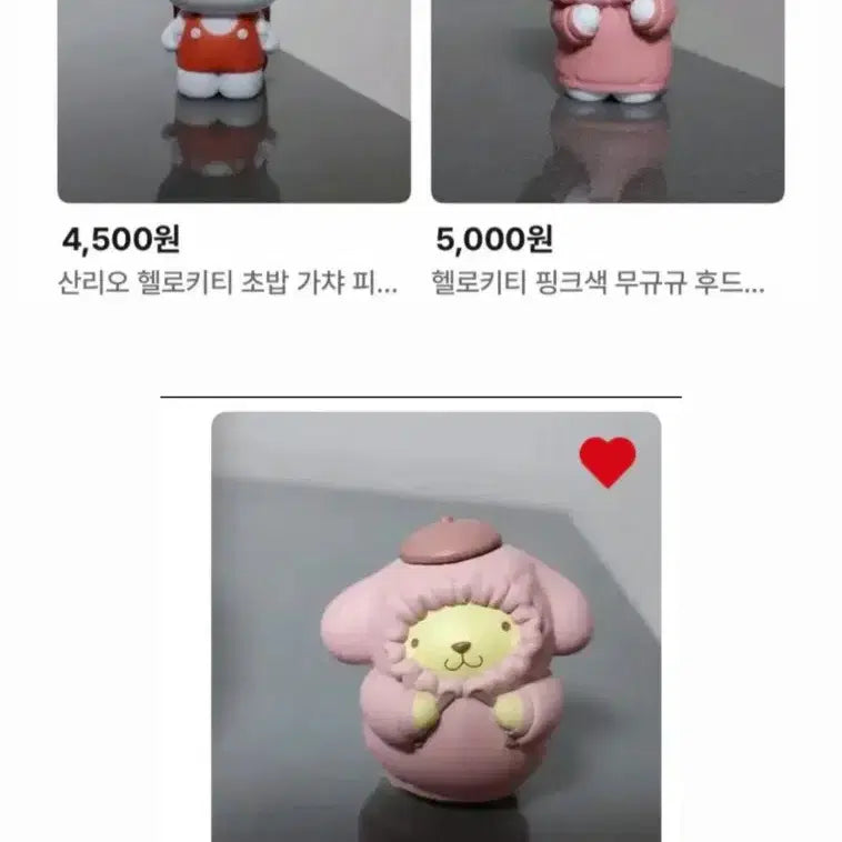 [SOLD OUT] 산리오 헬로키티 초밥 가챠 피규어/키티&amp;폼푸 후드 피규어