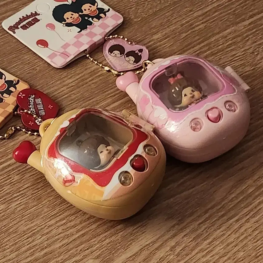[BUNJANG] Monchhichi Tamagotchi Keyring Bundle Set / 몬치치 다마고치 라이트 키링(일괄)