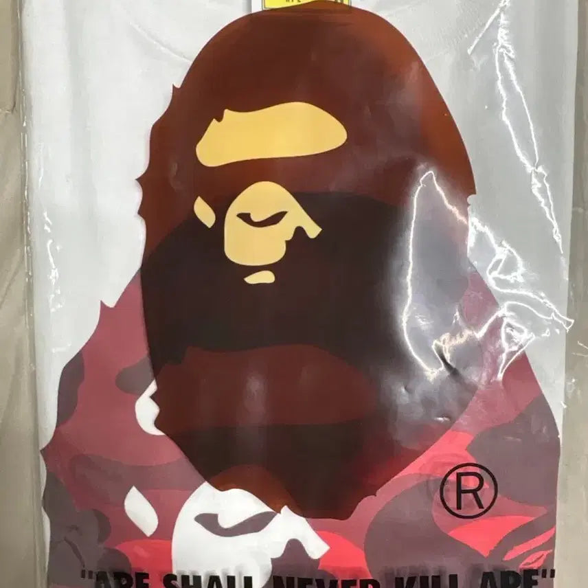 [BUNJANG] BAPE Red Camo Big Ape T-shirt M / 베이프 레드카모 빅에이프 티셔츠 M