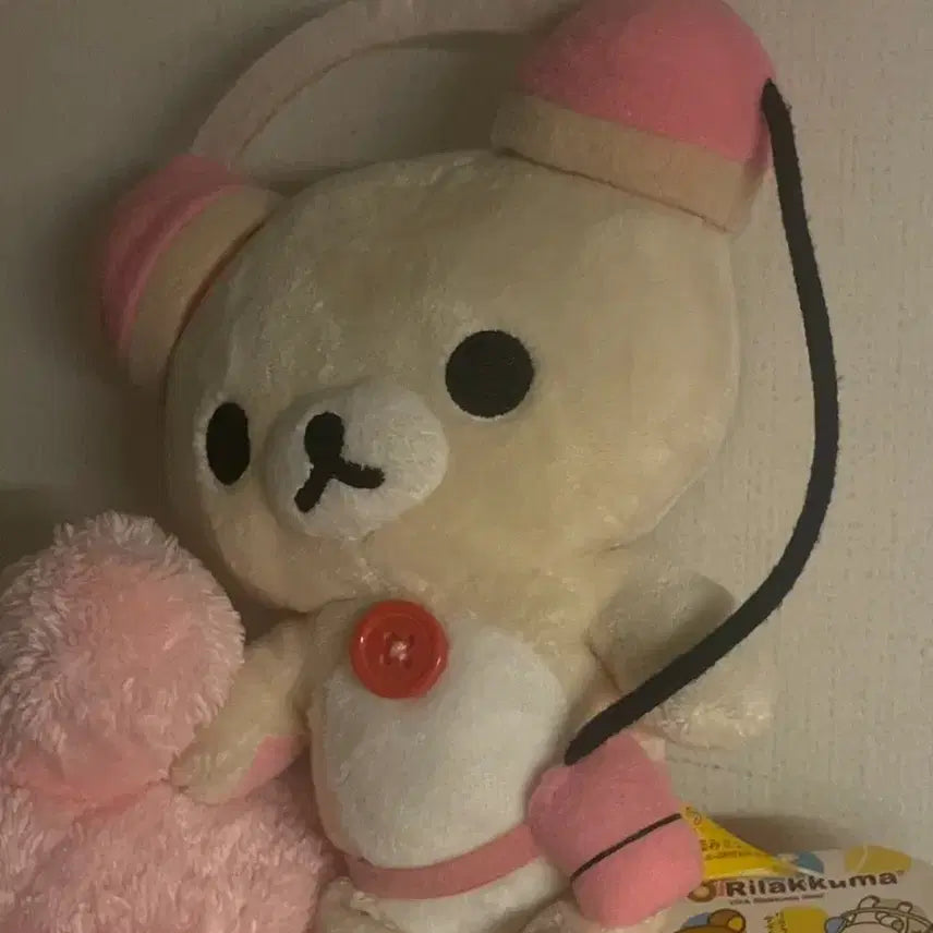 [BUNJANG] Korilakkuma Headset Plush Doll / 고전 헤드셋 코리락쿠마 인형