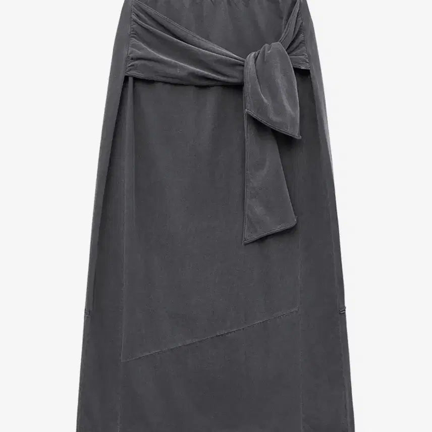 [BUNJANG] In Silence Knotted Maxi Jersey Long Skirt / 인사일런스 노티드 맥시 저지 롱스커트