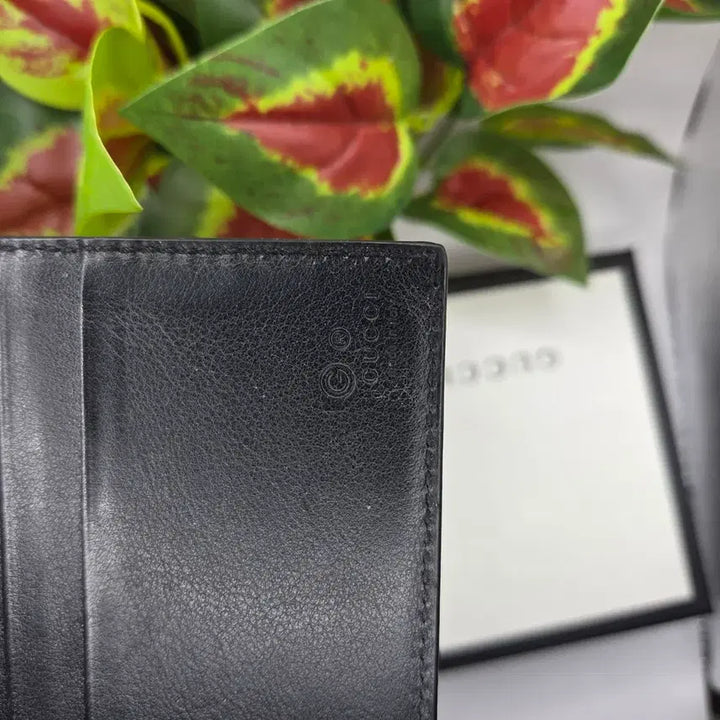 [BUNJANG] Gucci Micro GG Shima Leather Bifold Wallet / [새상품급/블랙]구찌 마이크로 GG 시마 가죽 반지갑 블랙