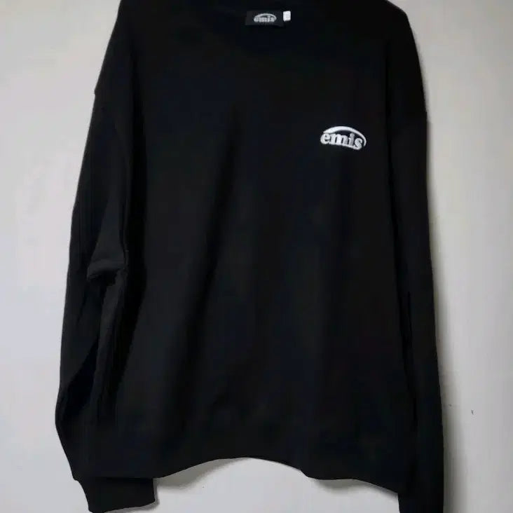 [BUNJANG] Emis Black Sweatshirt T-Shirt / emis 이미스 블랙 맨투맨 티셔츠