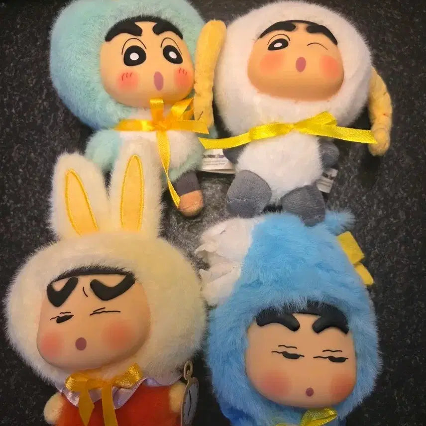 [BUNJANG] Crayon Shin-chan Eaki Labubu Keychain Bundle Set / 짱구는 못말려 eaki 키링 라부부 일괄