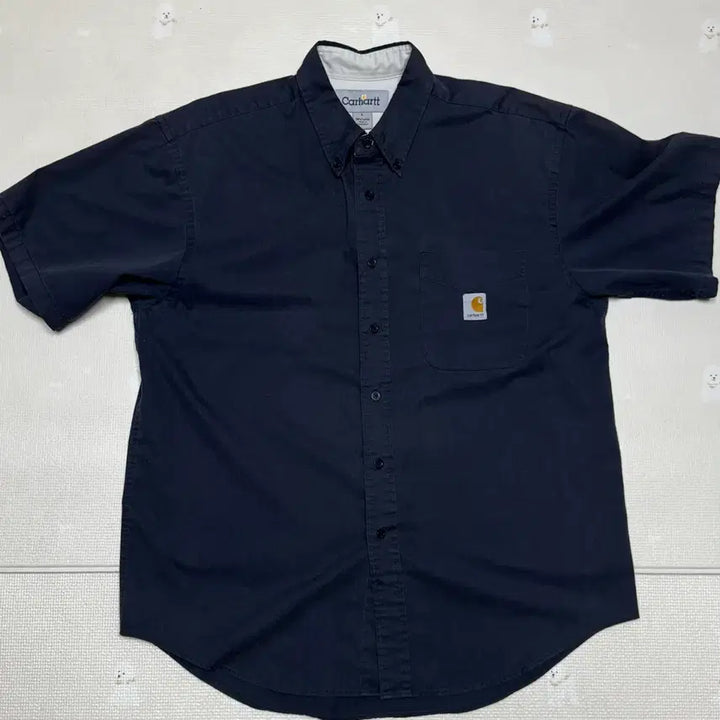 [BUNJANG] Carhartt Navy Short Sleeve Shirt L / 칼하트 반팔셔츠 L 네이비