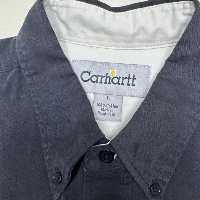 [BUNJANG] Carhartt Navy Short Sleeve Shirt L / 칼하트 반팔셔츠 L 네이비