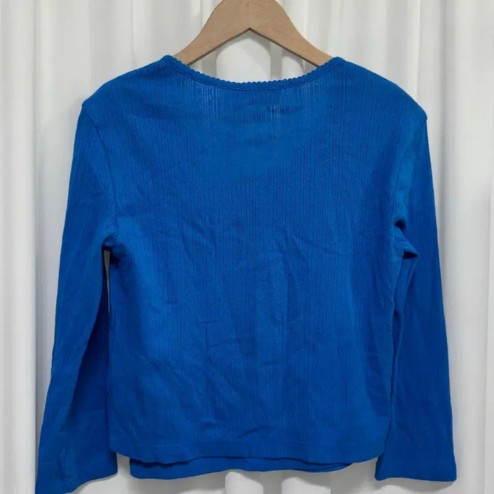 [BUNJANG] Dunst Crochet Cardigan and Tank Top Set - Blue / [새상품] Dunst 던스트 크로셰 가디건+나시 세트 블루