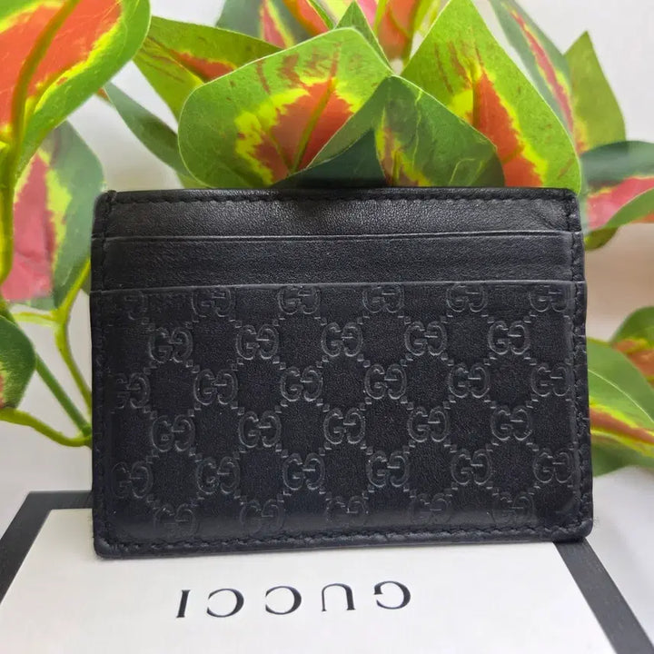 [BUNJANG] Gucci GG Logo Black Card Wallet / [S+급/블랙]구찌 GG 로고 블랙 카드지갑
