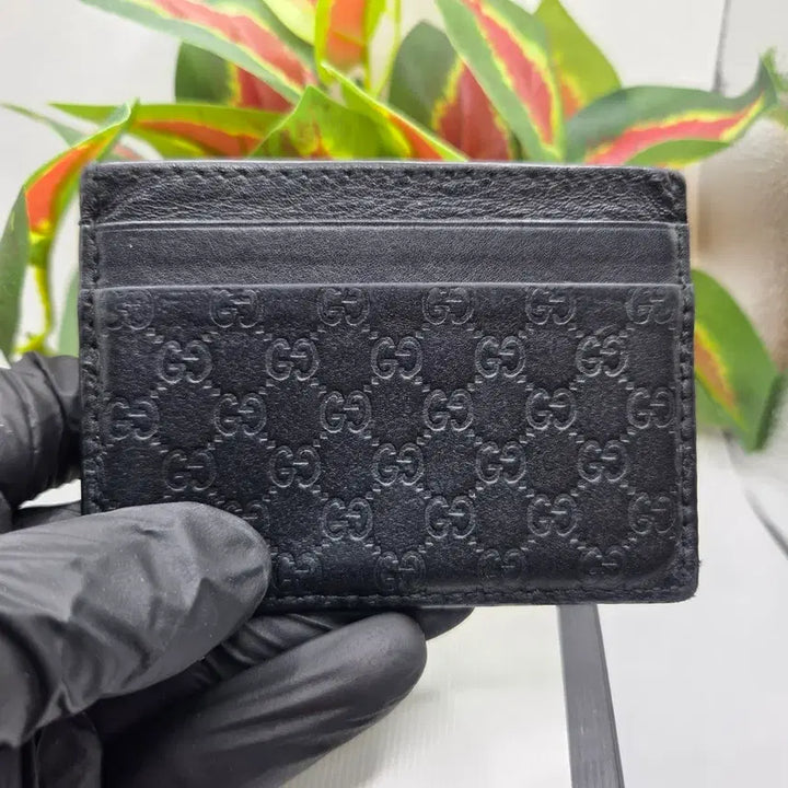 [BUNJANG] Gucci GG Logo Black Card Wallet / [S+급/블랙]구찌 GG 로고 블랙 카드지갑