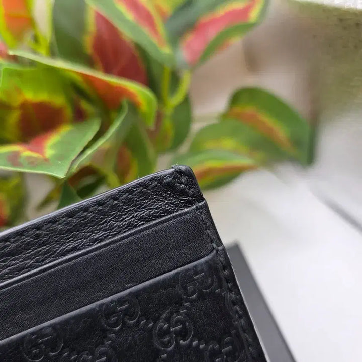 [BUNJANG] Gucci GG Logo Black Card Wallet / [S+급/블랙]구찌 GG 로고 블랙 카드지갑