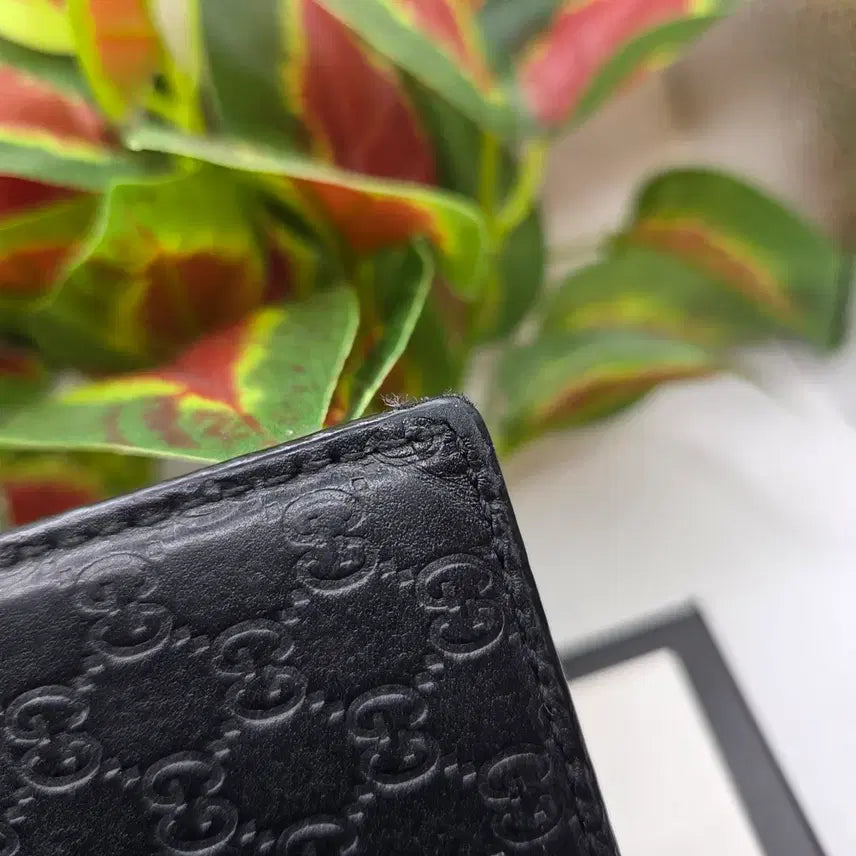 [BUNJANG] Gucci GG Logo Black Card Wallet / [S+급/블랙]구찌 GG 로고 블랙 카드지갑