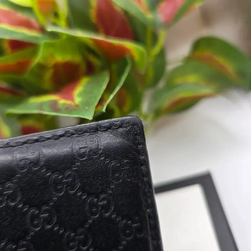 [BUNJANG] Gucci GG Logo Black Card Wallet / [S+급/블랙]구찌 GG 로고 블랙 카드지갑