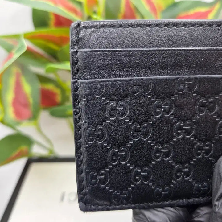 [BUNJANG] Gucci GG Logo Black Card Wallet / [S+급/블랙]구찌 GG 로고 블랙 카드지갑