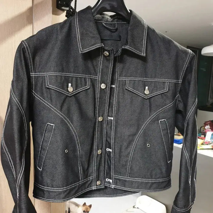 [BUNJANG] 51Percent Stitch Crop Denim Jacket / 51퍼센트 스티치 크롭 데님자켓 판매합니다