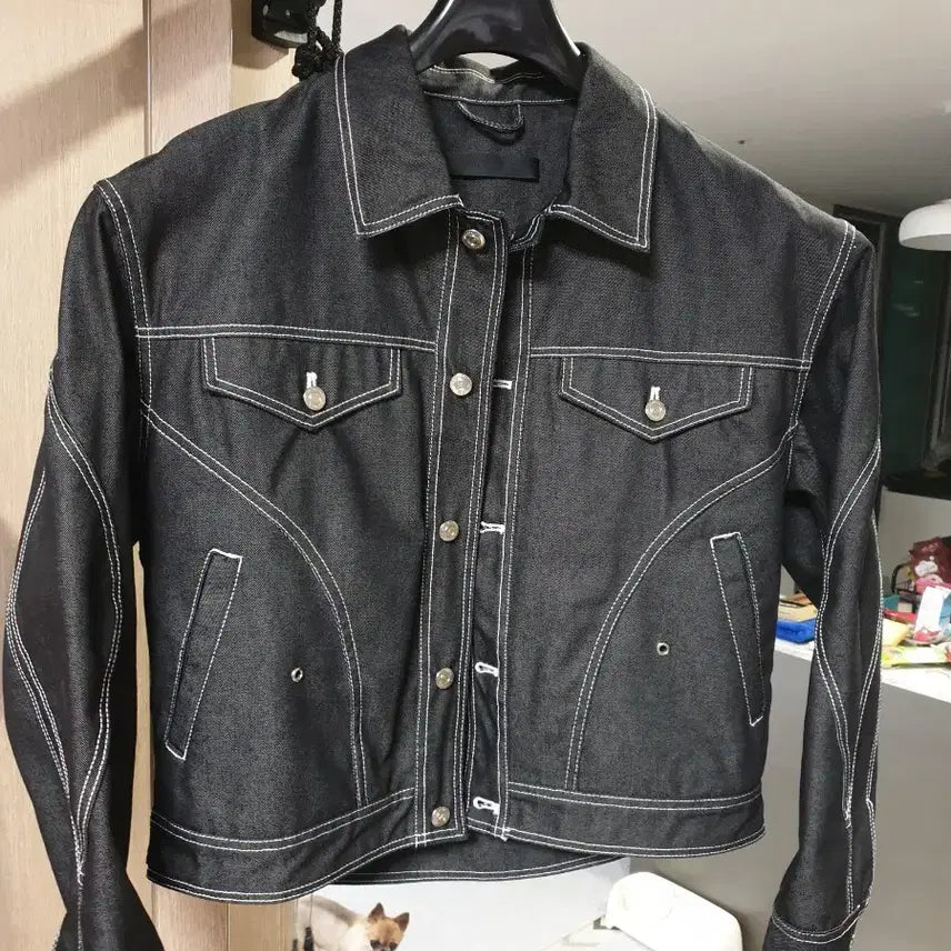 [BUNJANG] 51Percent Stitch Crop Denim Jacket / 51퍼센트 스티치 크롭 데님자켓 판매합니다