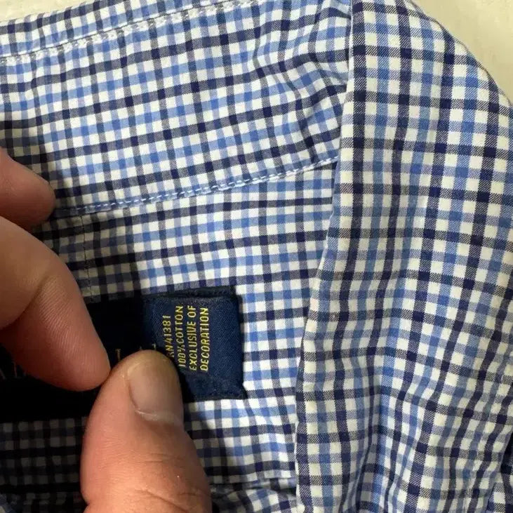 [BUNJANG] Polo Ralph Lauren Checkered Short Sleeve Shirt XL / 폴로 랄프로렌 체크 반팔 셔츠 XL