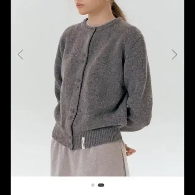 [BUNJANG] Sinkingdeeper Emoji Jacquard U-Neck Cardigan Gray / sinkingdeeper 싱킹디퍼 이모지 자가드 U넥 가디건 그레이