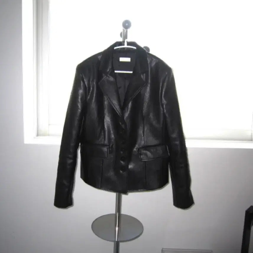 [BUNJANG] Slim Leather Jacket / 슬림 레더 JK