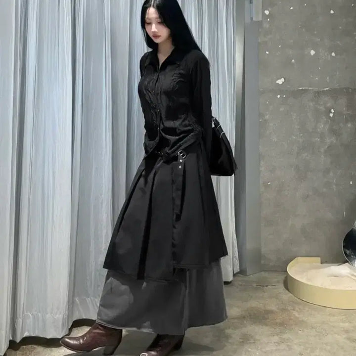 [BUNJANG] 인사일런스 로우컷 플리츠 스커트 XS / 인사일런스 로우컷 플리츠 스커트 XS