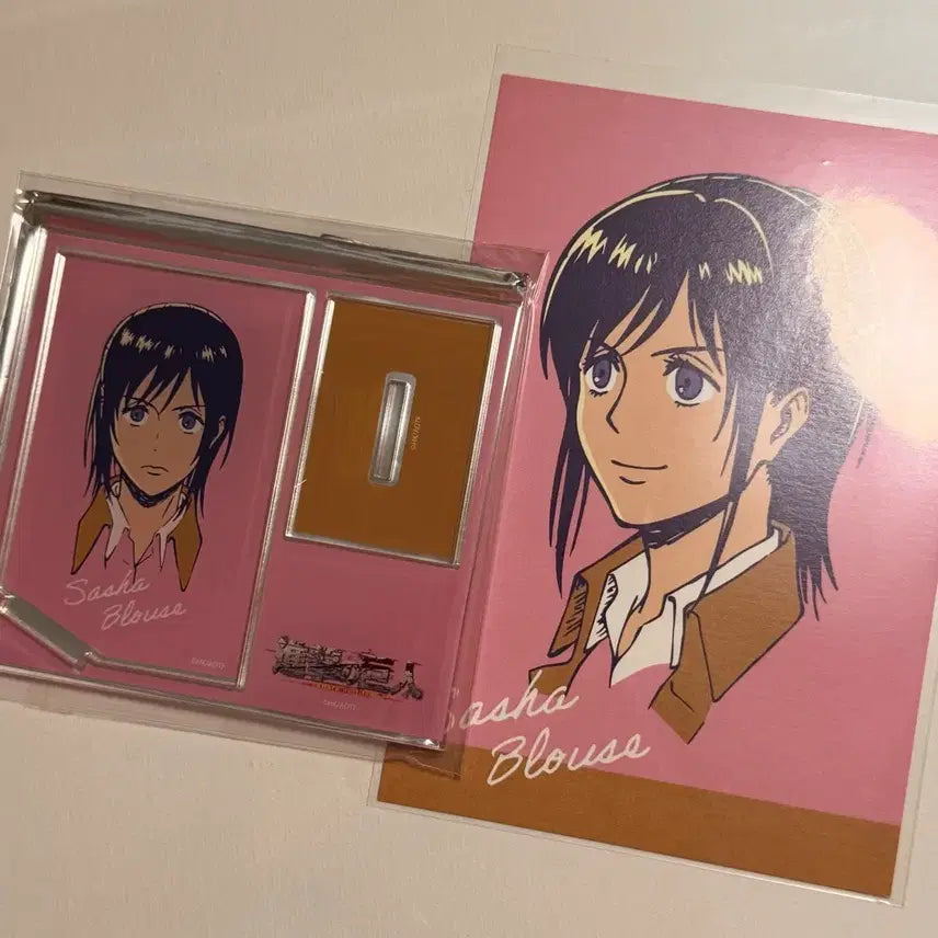 [BUNJANG] Attack on Titan Sasha Acrylic POB Bundle Set / 진격의거인 팝업 아크릴 특전 샤샤(일괄