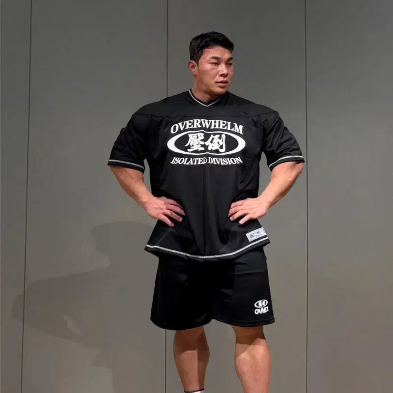 [SOLD OUT] 압도 럭비티 블랙 m사이즈 반팔
