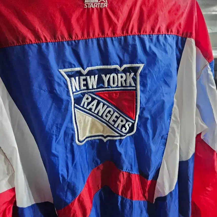 [BUNJANG] Starter New York Rangers Windbreaker Jacket / 스타터 nfl 뉴욕 레인저스 바람막이 자켓