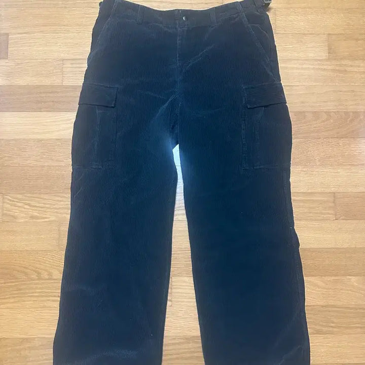 [SOLD OUT] [XL] 블랙아웃 코듀로이 카고 팬츠 블랙