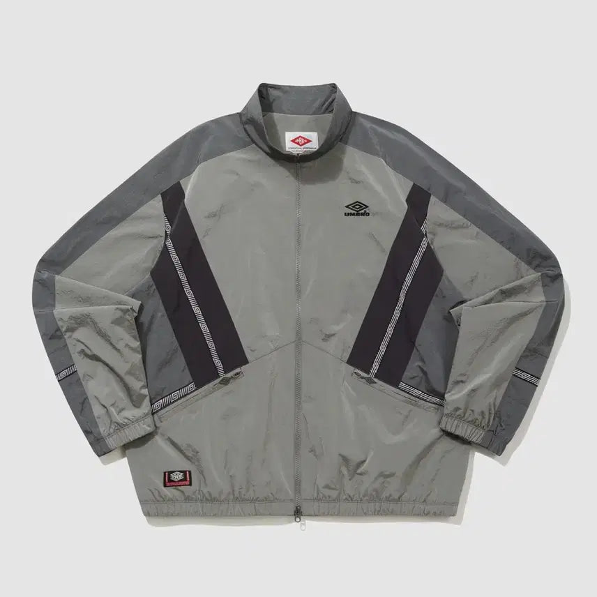 [BUNJANG] HBL 노팅엄 스탠넥 웜업 바람막이 자켓 / GREY KHAKI / HBL 노팅엄 스탠넥 웜업 바람막이 자켓 / GREY KHAKI