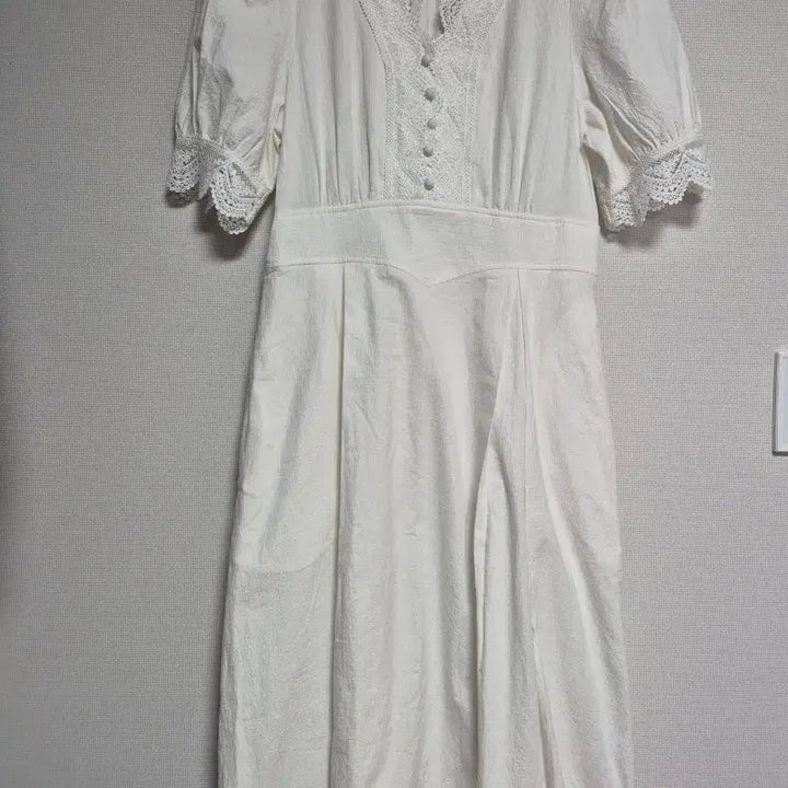 [BUNJANG] Renee Lee White Cotton Lace Dress M New / 르니나 화이트 코튼 레이스 원피스 M 새상품