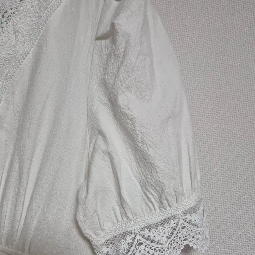 [BUNJANG] Renee Lee White Cotton Lace Dress M New / 르니나 화이트 코튼 레이스 원피스 M 새상품