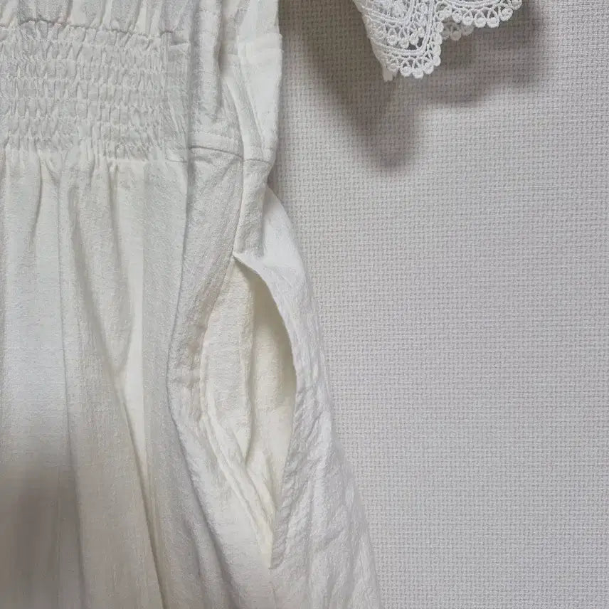 [BUNJANG] Renee Lee White Cotton Lace Dress M New / 르니나 화이트 코튼 레이스 원피스 M 새상품