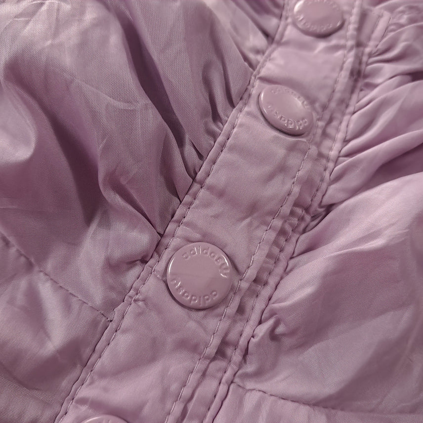 [BUNJANG] Adidas Y2K Lavender Purple Crop Windbreaker Jacket / CK352 FREE 아디다스 00s 라벤더퍼플 후디 크롭 바람막이 자켓