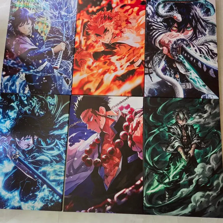 [SOLD OUT] 귀멸의칼날 대형 액자 판매합니다 기유 렌고쿠 오바나이 사네미 레진 피규어