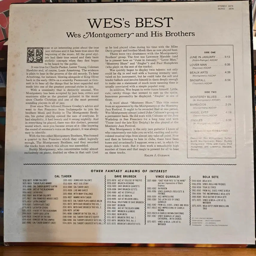 [BUNJANG] Montgomery Brothers Wes&