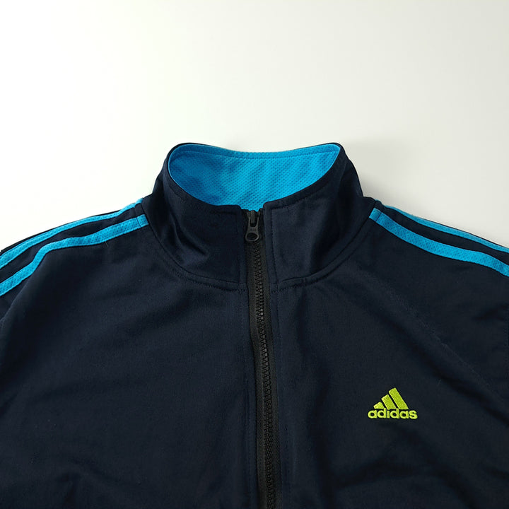 [BUNJANG] Adidas 00s Dark Navy Blue Crop Zip-up Jacket / CK353 FREE 아디다스 00s 다크네이비 블루 크롭 집업 자켓