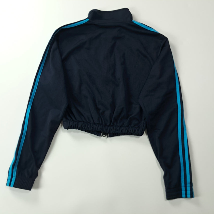 [BUNJANG] Adidas 00s Dark Navy Blue Crop Zip-up Jacket / CK353 FREE 아디다스 00s 다크네이비 블루 크롭 집업 자켓