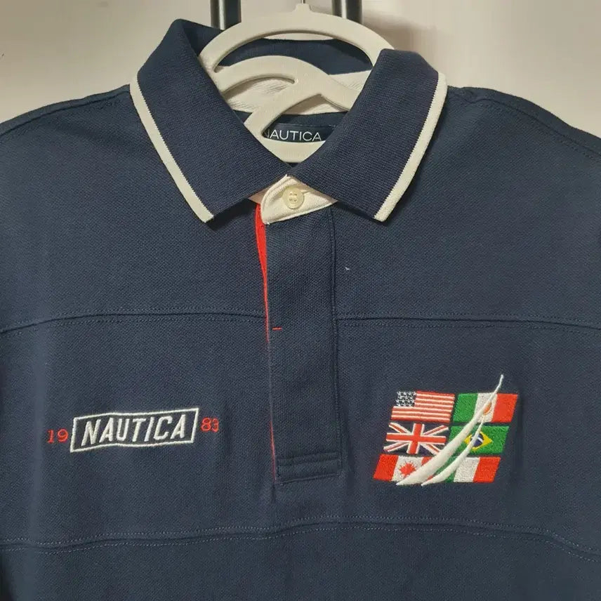 [BUNJANG] Nautica Navy Polo Shirt / 노티카 네이비 카라반팔티 M 95