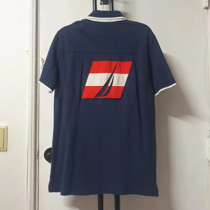 [BUNJANG] Nautica Navy Polo Shirt / 노티카 네이비 카라반팔티 M 95